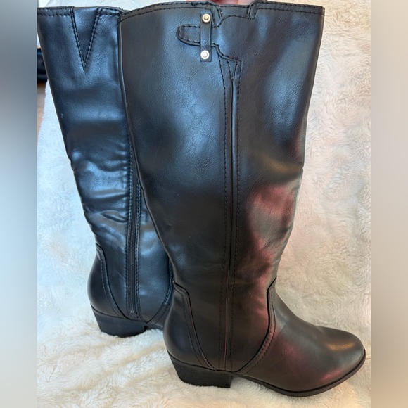 •NIB•Dr. Scholl's Women Brilliance Wide Calf Riding Boot | Black | 7M - Picture 9 of 15